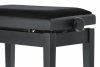 Gewa 130800 Ława do pianina Autolift czarny mat welur czarny