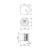 Roxtone RAD24-C6 Gniazdo typu RJ45 CAT6