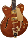 Gretsch Electromatic LTD Flame Okoume Broadkaster Double-Cut with Bigsby Rosewood Fingerboard Roundup Orange