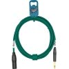 GoodDrut XLRm-TRS 2m zielony kabel zbalansowany