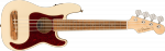 Fender Fullerton Precision Bass Uke Walnut Fingerboard Tortoiseshell Pickguard Olympic White