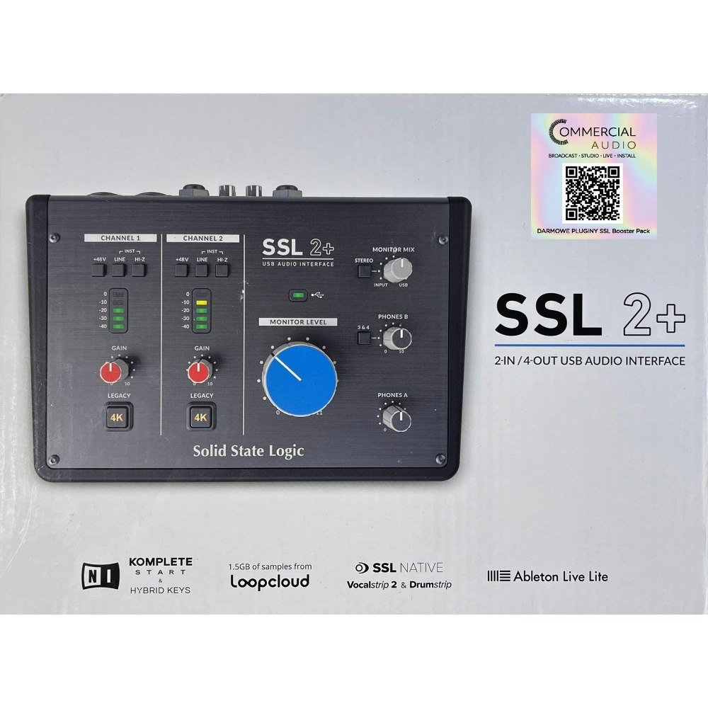 DTM・DAW Solid State Logic SSL2+ SSL Solid State Logic SSL2+ MKII Interfejs audio - kup