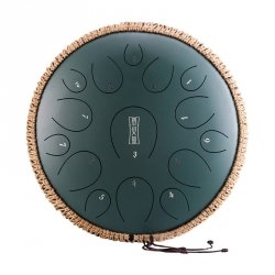 Hluru Round tongue drum 14 15 ton TY15-14-MineralGreen