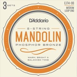 D'Addario EJ74-3D 3pack 3-pak struny mandolina