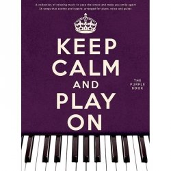 Keep Calm And Play On Purple Book