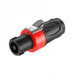Wtyk głośnikowy czerwony  4-pin Roxtone RS4F-N-RD