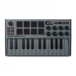 AKAI MPK MINI 3 GREY - Mini klawiatura sterująca