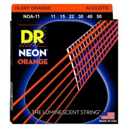 Dr Strings NOA-11 11-50 neon orange struny do gitary akustycznej