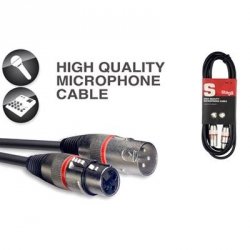 Stagg SMC3 XX RD – kabel mikrofonowy 3m 
