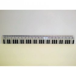 Zebra Linijka 20cm klawiatura fortepianu