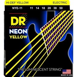 DR Strings NYE-11 Neon Yellow struny do gitary elektrycznej 11-50