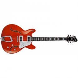 Hagstrom Super Viking Mandarin Flame