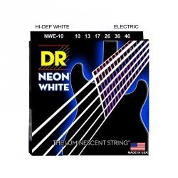DR Strings NWE-10 Neon White struny do gitary elektrycznej 10-46