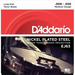 D'addario EJ63 struny do banjo 09-30 nickel