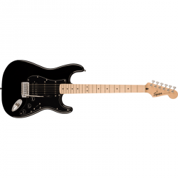 Squier Sonic Stratocaster HSS Maple Fingerboard Black Pickguard Black