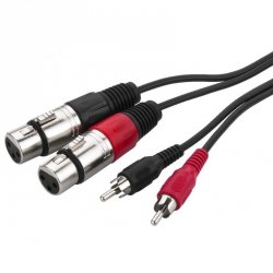 Monacor MCA-127J kabel audio 2xXLR 2xRCA