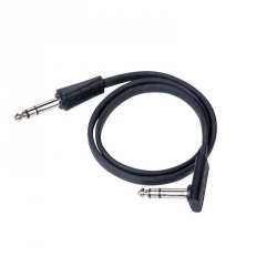 RockBoard Flat TRS 60S BK 60cm kabel jack stereo prosty kąt czarny