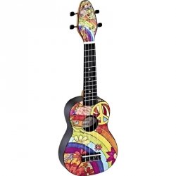 Keiki K2-68 Peace ukulele sopranowe komplet