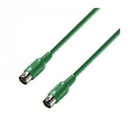 Adam Hall K3MIDI0075GRN kabel MIDI 0,75 m zielony