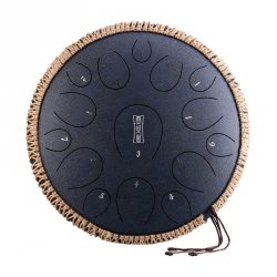 Hluru Round tongue drum 14 15 ton TY15-14-NavyBlue