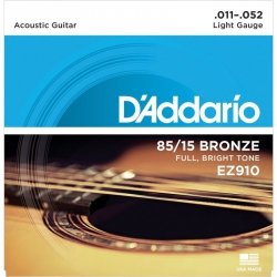 D'Addario EZ910 - 85/15 Bronze 11-52