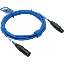 GoodDrut XLRm-XLRf 10m niebieski kabel mikrofonowy