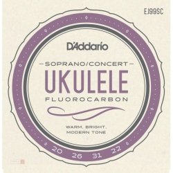 D'Addario EJ99SC Fluorocarbon ukulele koncert struny