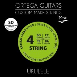 Ortega UKP-SO Crystal Nylon Pro Struny ukulele 24/26
