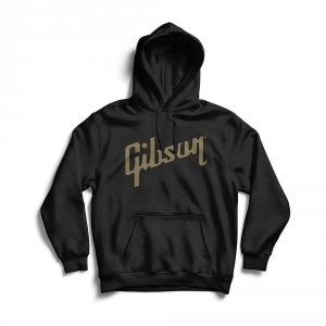 Gibson Logo Hoodie (Black) Medium Bluza M