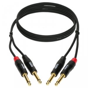 Klotz KT-JJ300 Twin Kable Czarny 3m 2xJack-2xJack
