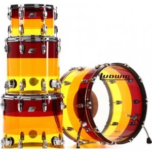 Ludwig Vistalite Tequila Sunrise shell set LIMITED