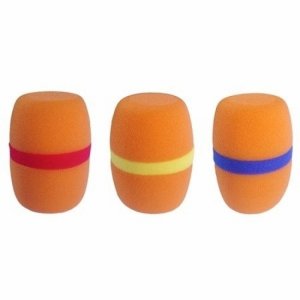IGO MRC-001 Pomarańczowa gąbka mikrofon czarny ring