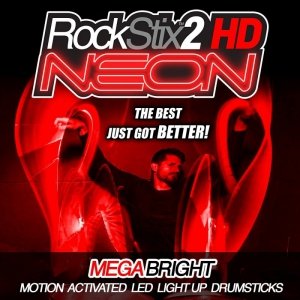 Pałki RockStix 2HD NEON czerwone