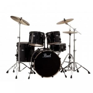 Pearl Vision 22,10,12,14+14x5,5+hardware Jet Black