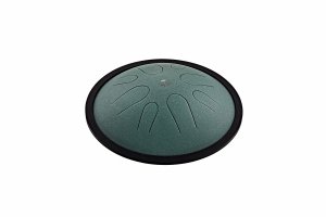 MEINL Sonic Energy 10 Compact Steel Tongue Drum, B Moll, 8 Notes, 432 Hz, Dark Green CSTD1DG
