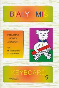 Marcus Biały Miś 9 na keyboard