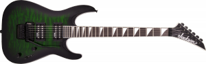 Jackson JS Series Dinky Arch Top JS32Q DKA Amaranth Fingerboard Transparent Green Burst