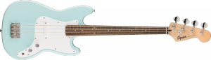 Squier Sonic Bronco Bass Laurel Fingerboard White Pickguard Daphne Blue