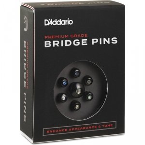 D'Addario PWPS-2 Hebanowe kołki z abalonową inkrustacją