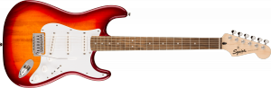 Squier Sonic Stratocaster Laurel Fingerboard White Pickguard Sienna Sunburst