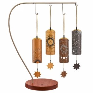 Meinl CBCS4SET Wind Chime bamboo komplet 4 dzwonków ze statywem