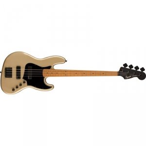 Squier Contemporary Active Jazz Bass HH RMN BPG SHG Roasted Maple Fingerboard Black Pickguard Shoreline Gold 