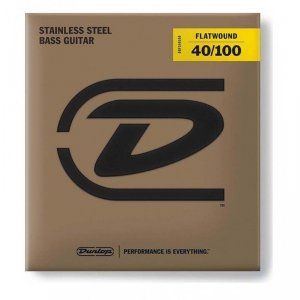 Dunlop DBFS040100 struny basowe stal flaty 40-100 skala długa