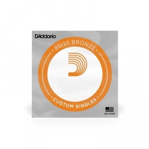 D'Addario BW025 80/20 Bronze pojedyncza struna do gitary akustycznej .025