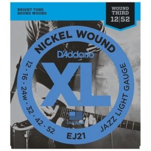D'Addario EJ21 struny do gitary elektrycznej 12-52