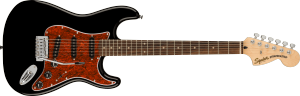 Squier FSR Affinity Series Stratocaster Laurel Fingerboard Tortoiseshell Pickguard Black