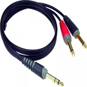 Klotz AY1-0600 kabel audio jack 3p - 2x jack 2p 6m