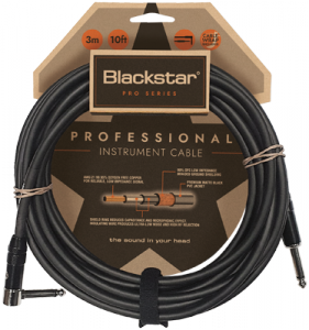 Blackstar kabel instrumentalny 3m jack-jack przewód gitarowy prosty-kątowy