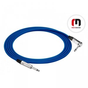 Red's Music GCN1250 Blue kabel instrumentalny jack-jack kątowy 5m
