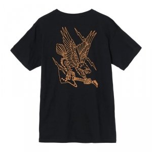 Gibson Screaming Eagle Tee (Vintage Black) Small S koszulka T-shirt